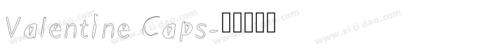 Valentine Caps字体转换